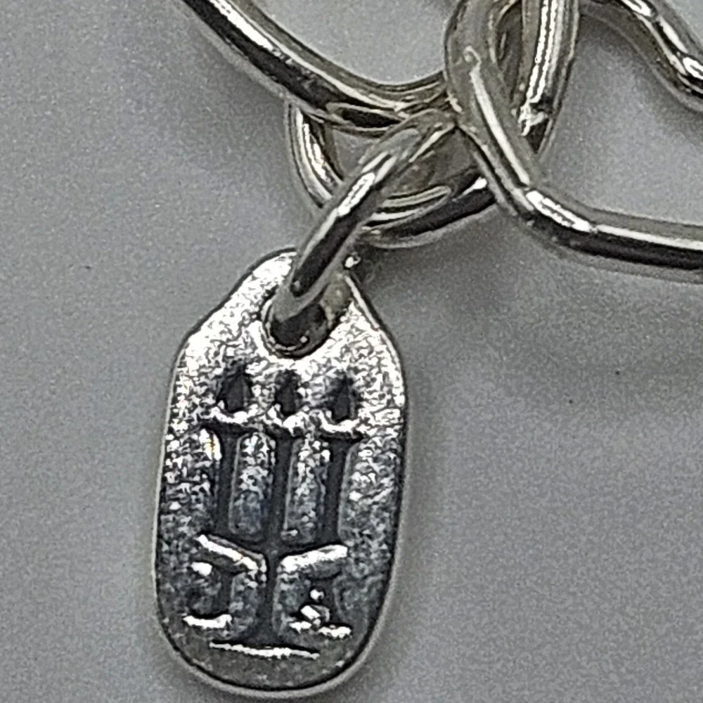 James Avery Sterling Silver Bracelet Connecting Hearts Sz L NWT